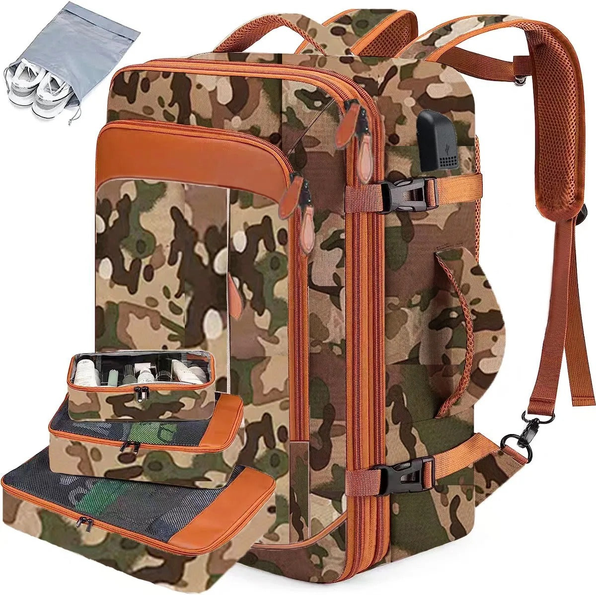 Sac Ă Dos de Voyage Cabine 40L Multi-Compartiments
